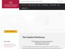 Tablet Screenshot of catalinapenthouse.com